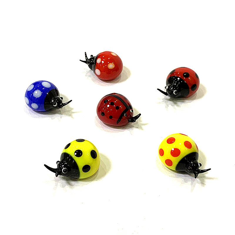 Bonsai Garden Miniature - Miniaturas coloreadas ladybug figurillas adorables insectos