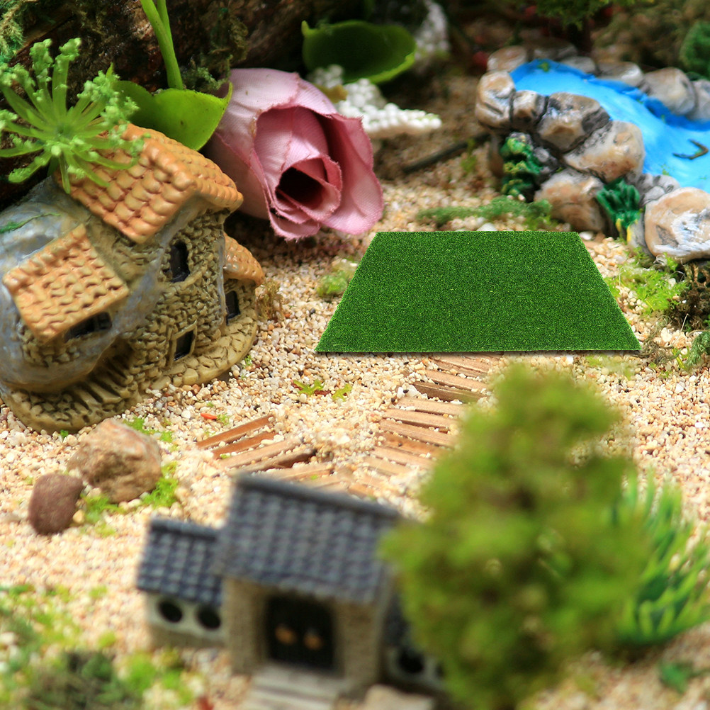 Bonsai Garden Miniature - 16 piezas de césped artificial realista,