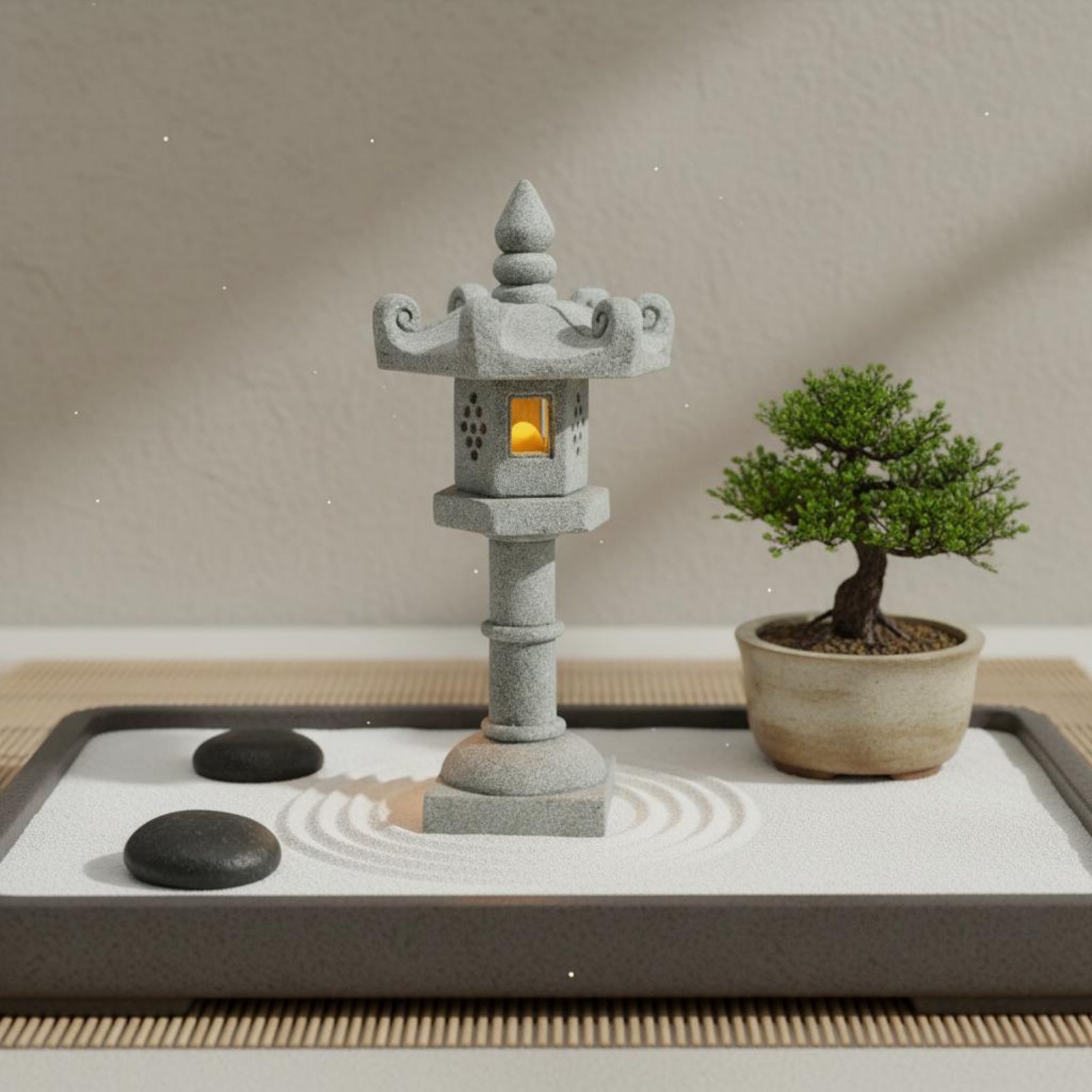 Farol de Piedra en Miniatura c - Japanese Garden Bonsai reseña y precio
