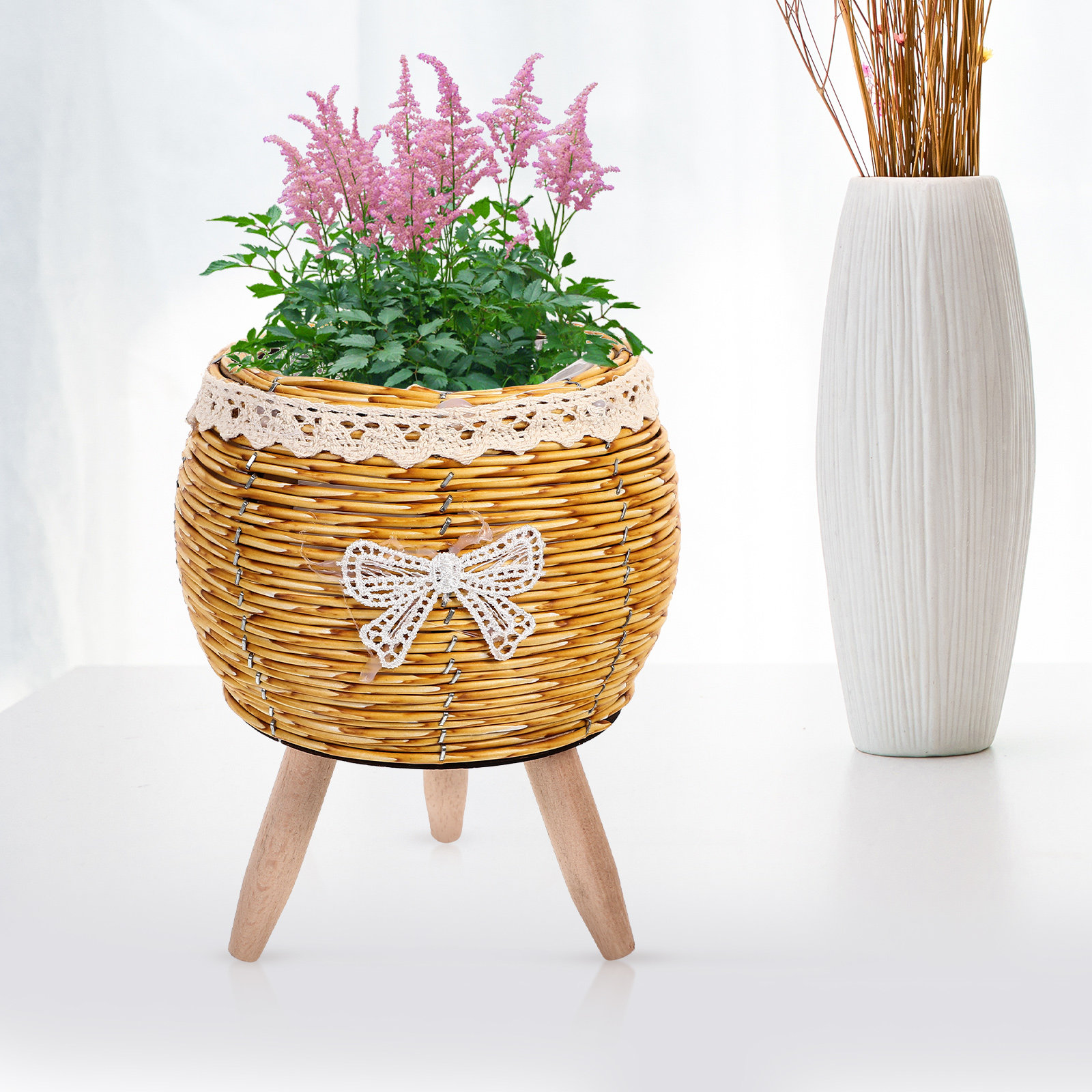 Soporte para macetas de madera - Bonsai Garden Design reseña y precio