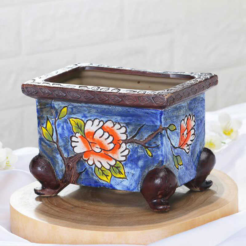 Maceta de cerámica pintada a m - Japanese Garden Bonsai reseña y precio