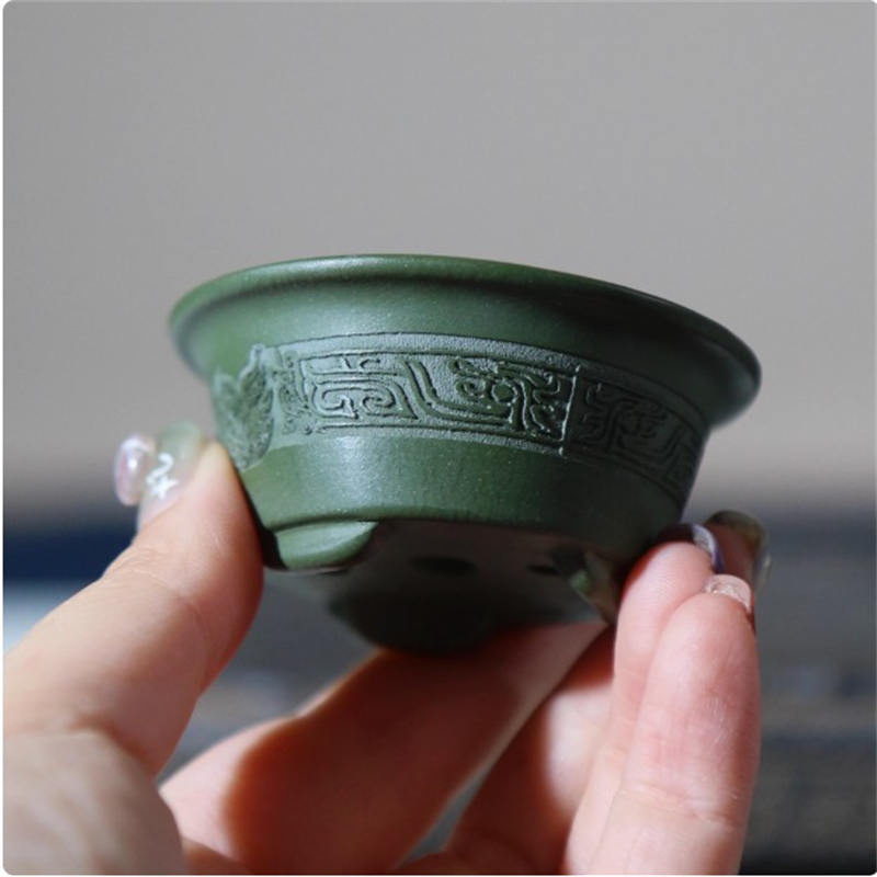 Maceta de cerámica tallada par - Bonsai Garden Nursery reseña y precio