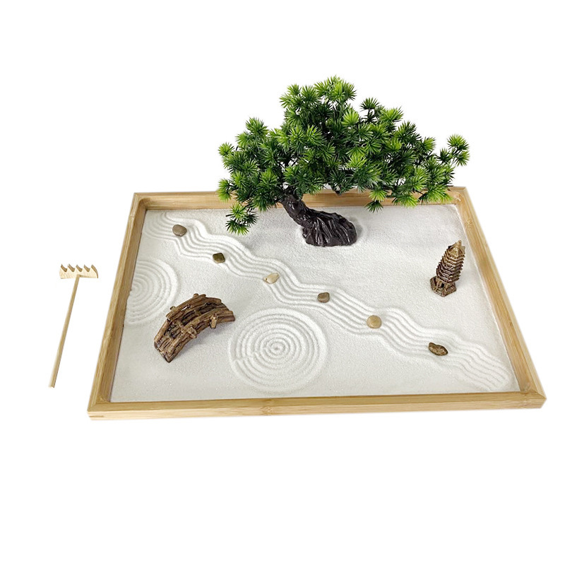 Jardín Zen japonés para escrit - Bonsai Zen Garden Kit reseña y precio