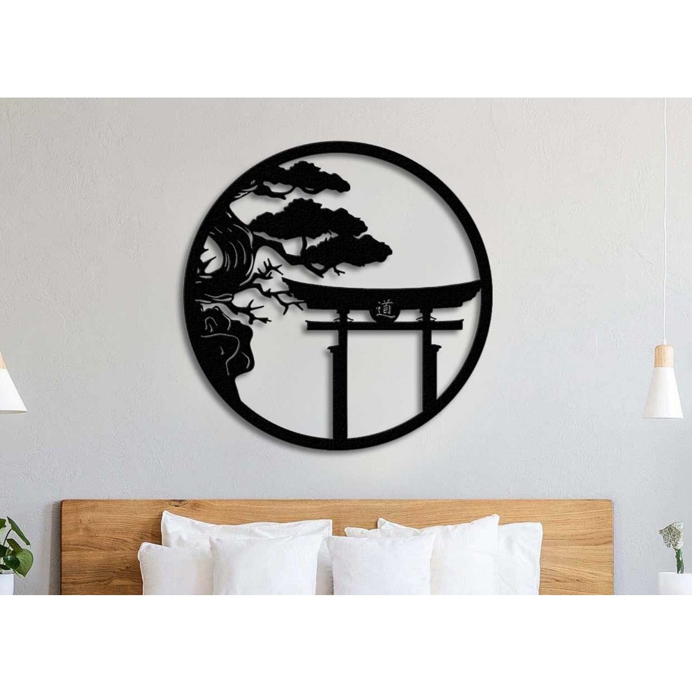 Arte Metálico de Pared con Dis - Japanese Garden Bonsai reseña y precio