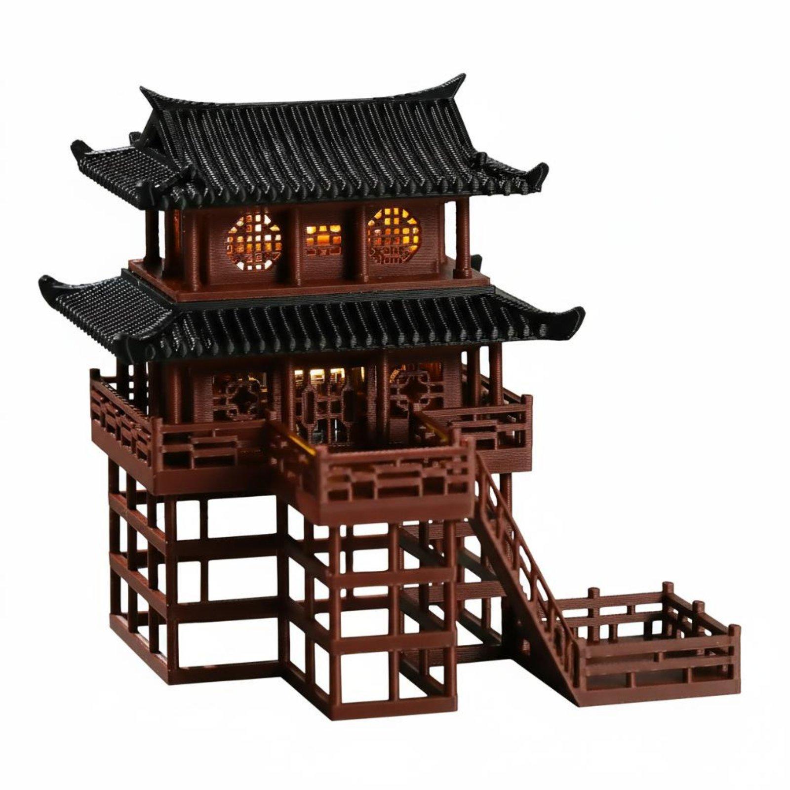 Miniatura de Pagoda de Plástic - Japanese Garden Bonsai reseña y precio
